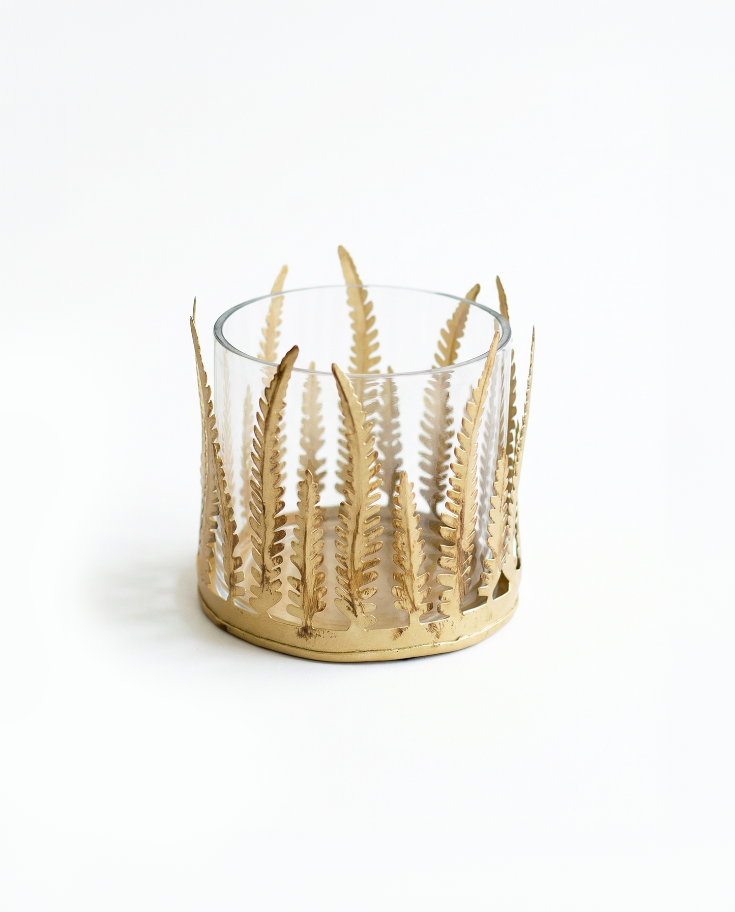 Tealight fern votive KE104