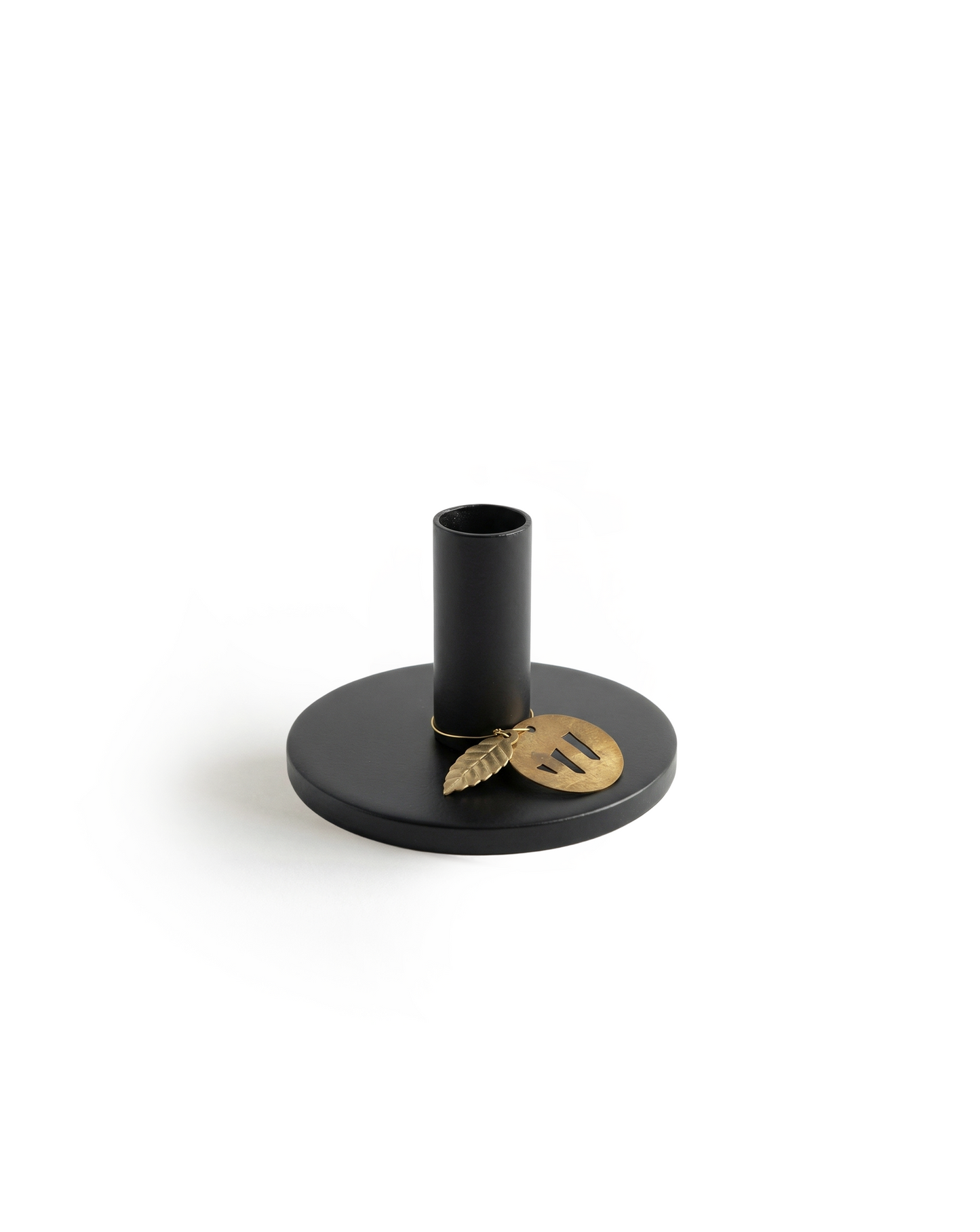 Taper kaarsenhouder Zwart EW-5871B