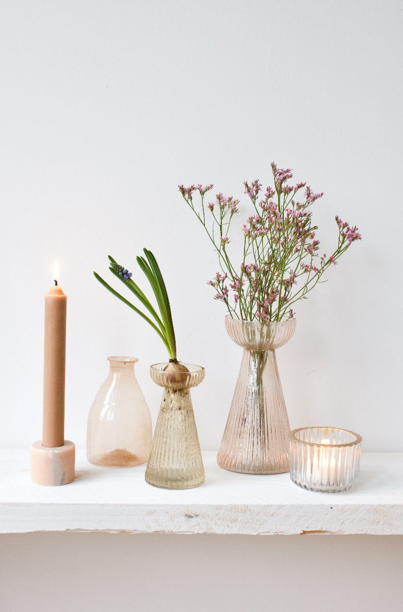 Hyacinth vase pink S WEL032