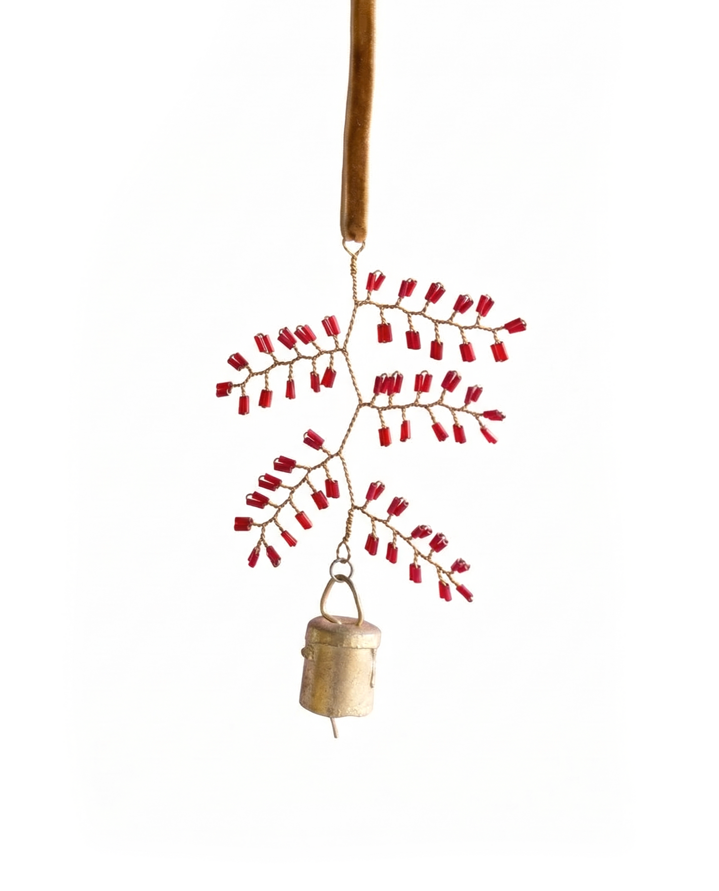 Bel met rode kralen WD50