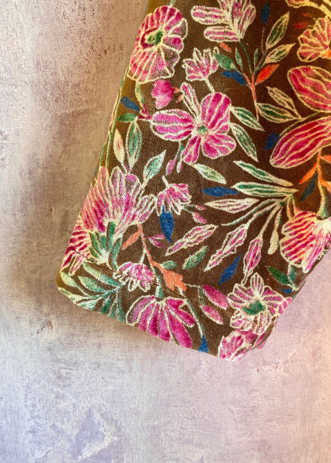 Velvet kimono Flowers Bhat001