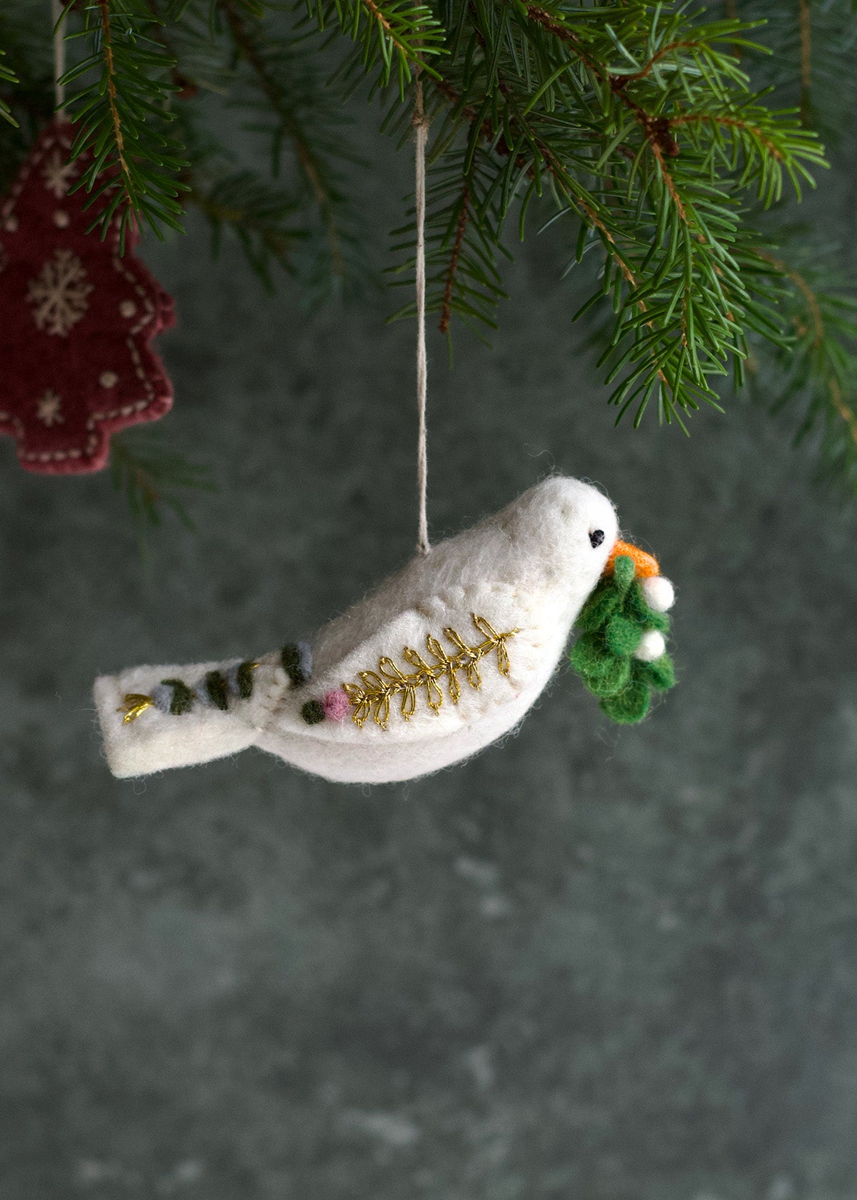 Felt peace dove