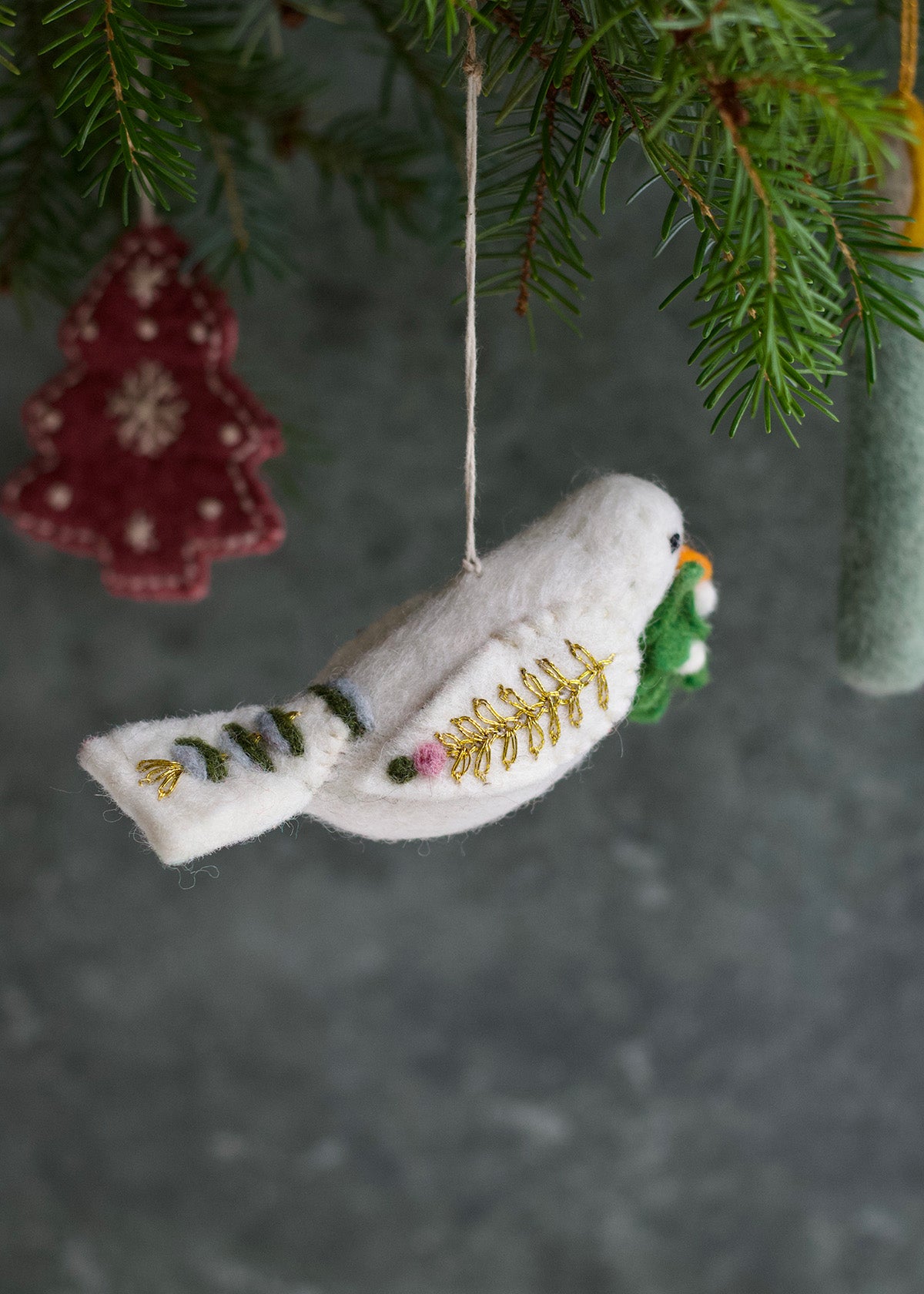 Felt peace dove