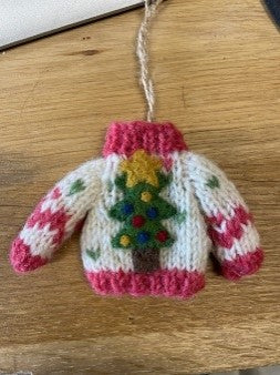 Ugly christmas jumper pink