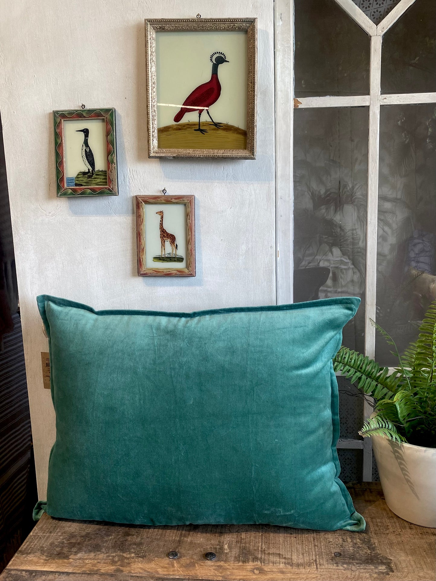 Housse de coussin en velours Lillipad BHAT025