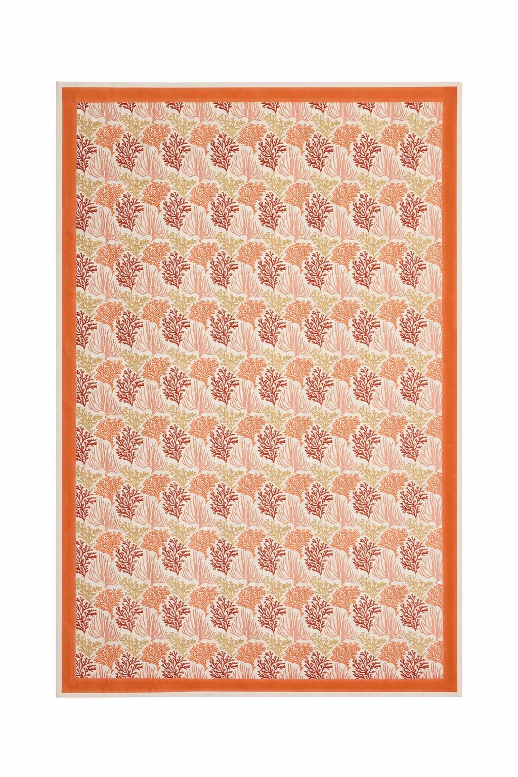 coral tablecloth NAK2531