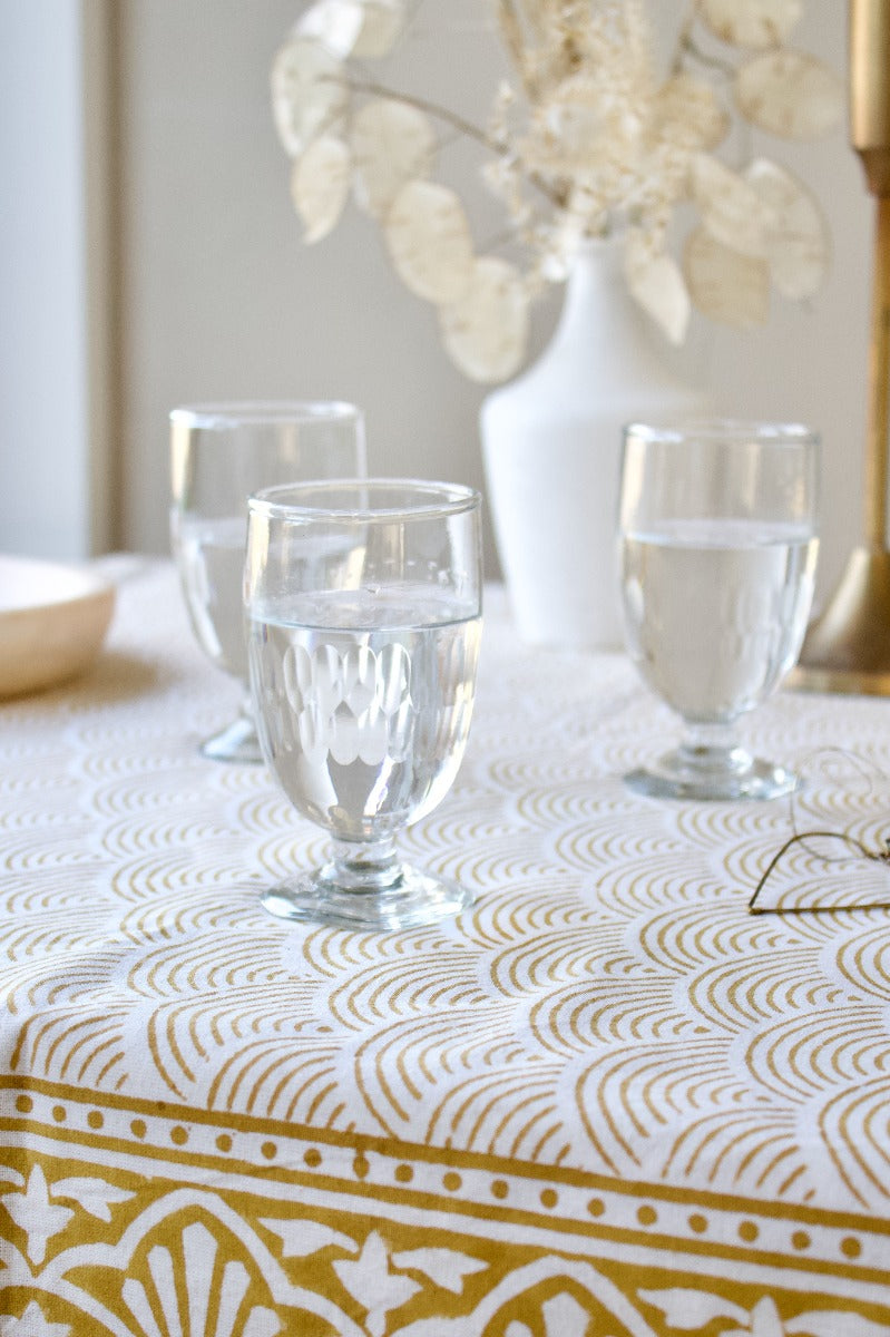 verre à vin taillé à la main WEL090