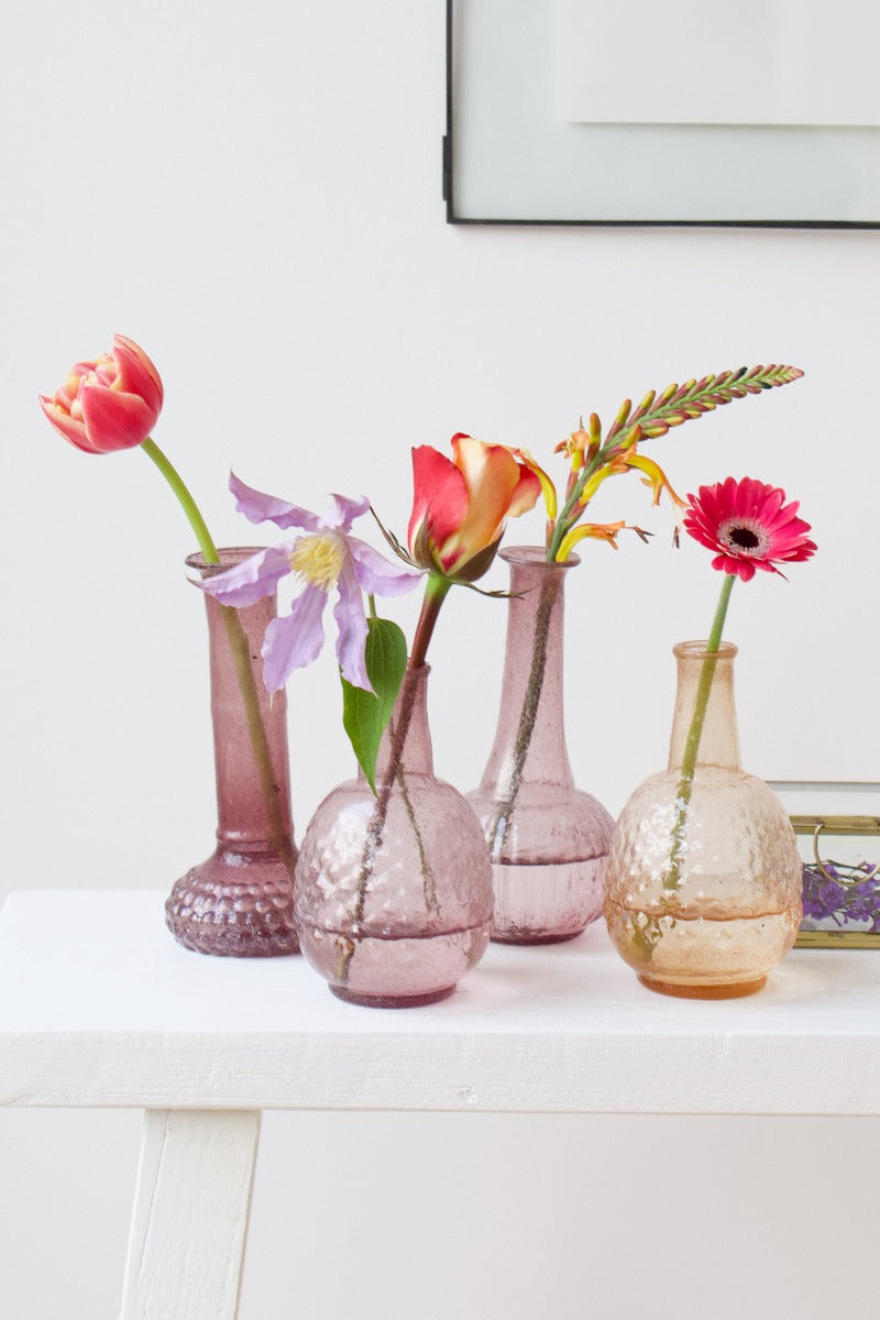 Vaas paars glas WEL026