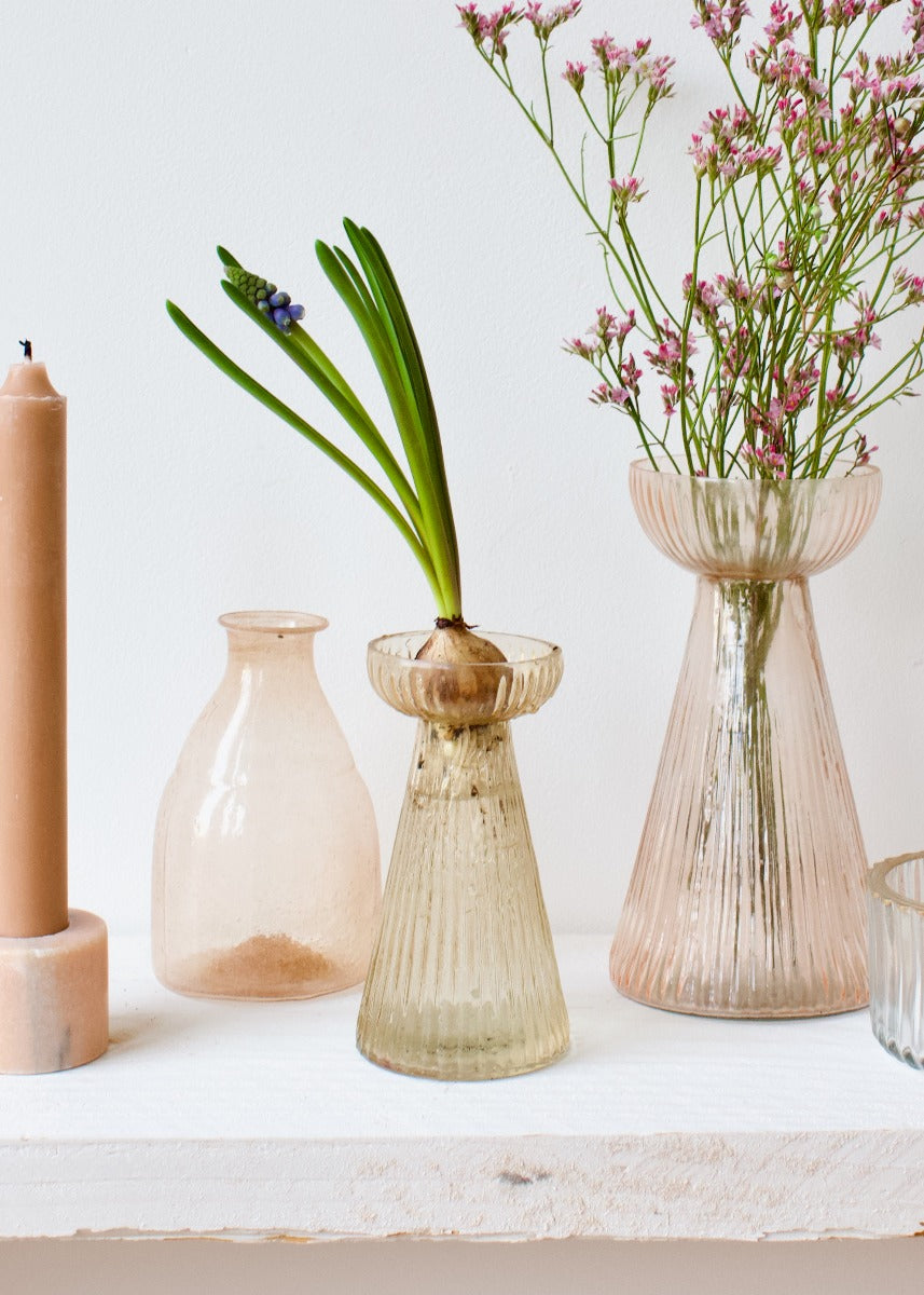 Hyacinth vase pink S WEL032