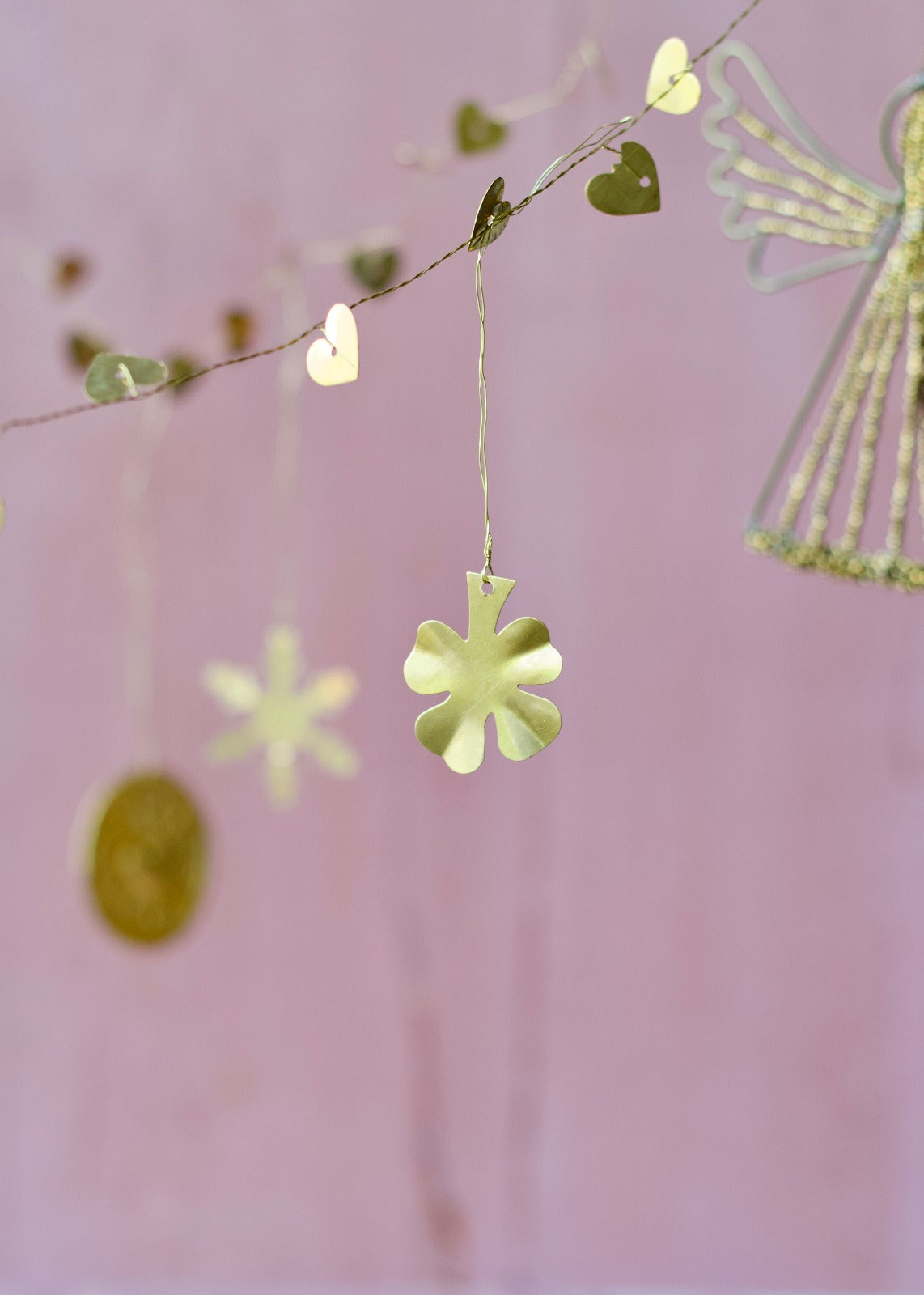 Clover tag brass TI01