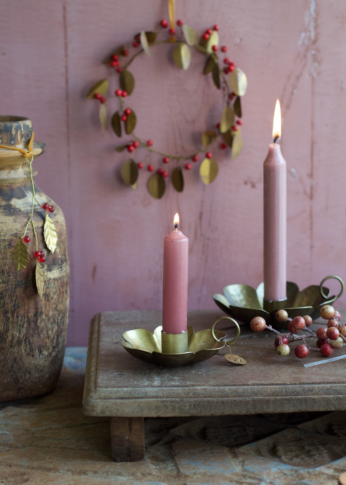 Candle holder metal EW-6209