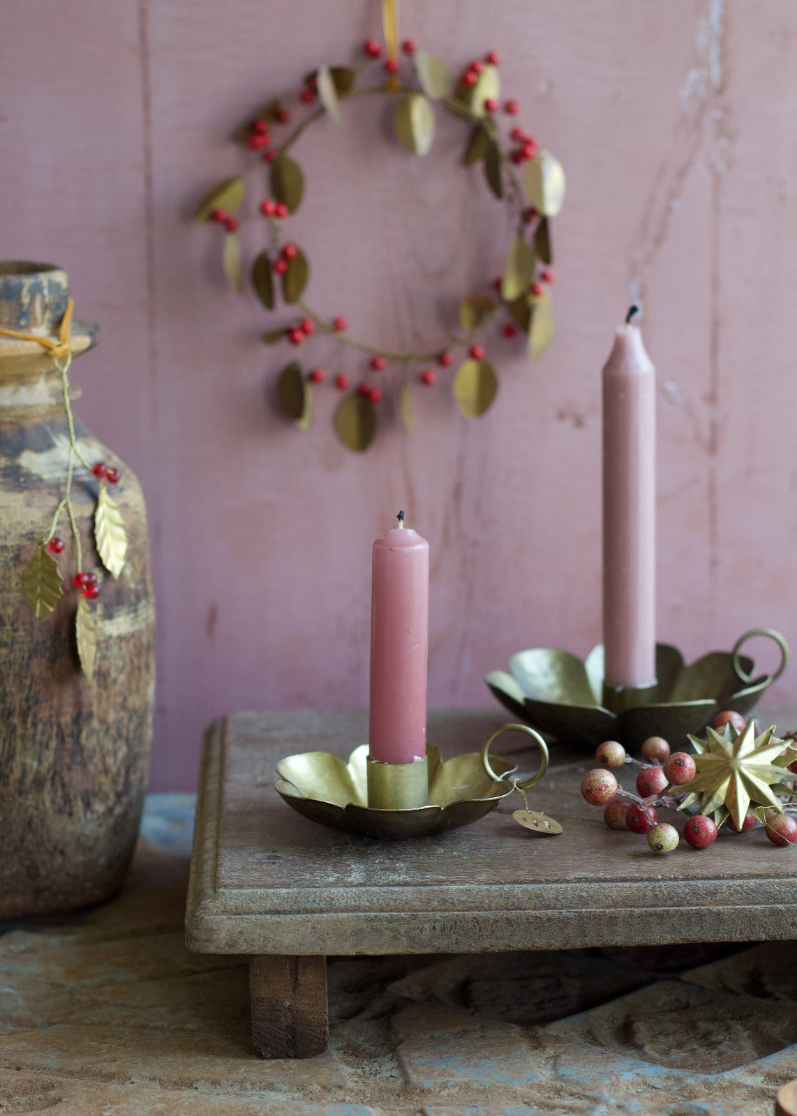 Candle holder metal EW-6209