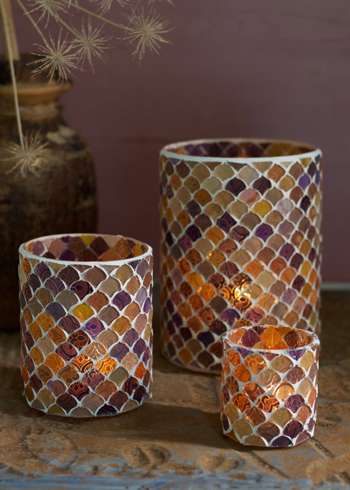 Tealight Funky mosaic WEL221