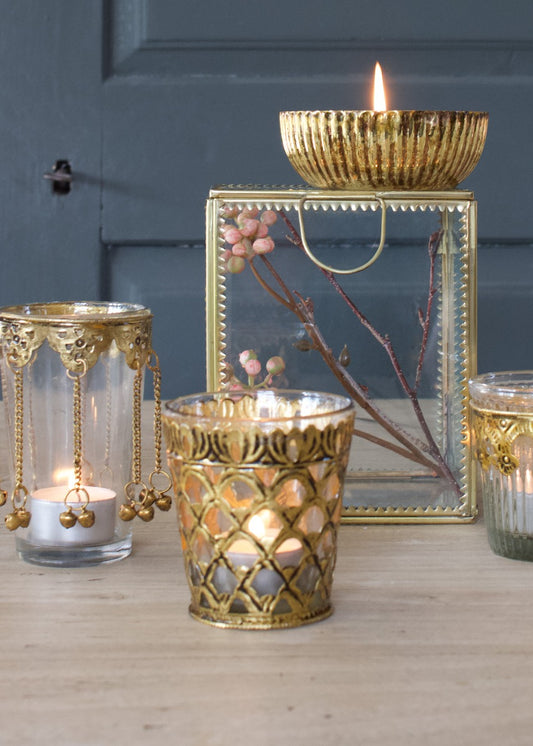 Tealightholder transparent glass WEL120