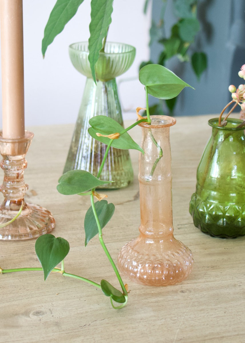 Hyacinth vase green S WEL031
