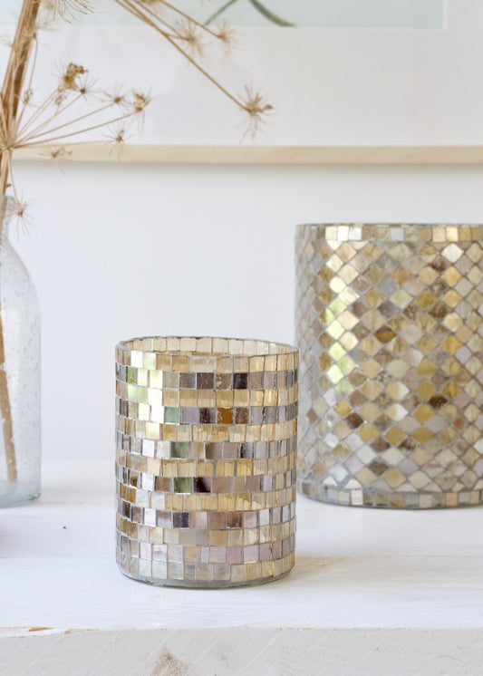 Vase mosaic color beads WEL148