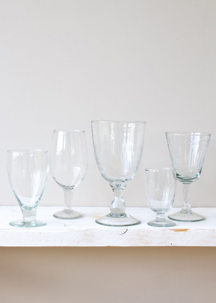 verre à vin taillé à la main WEL090