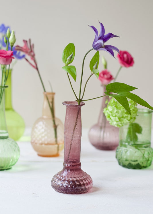 Vase en verre violet WEL026