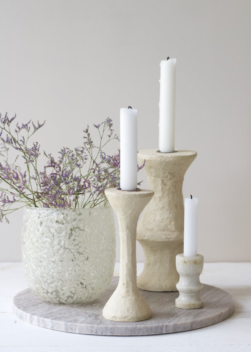 Candleholder paper mache E042