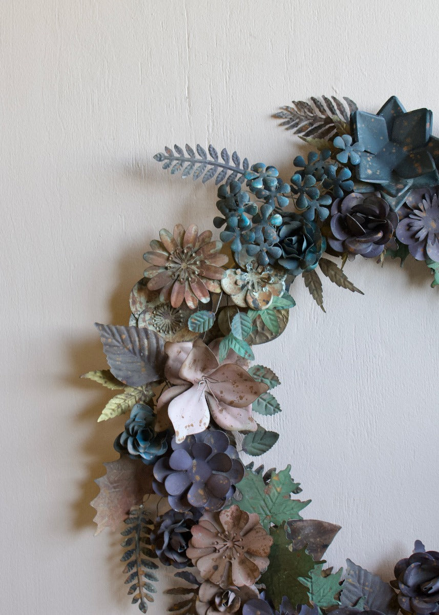 Leaves & flowers wreath MA3001
