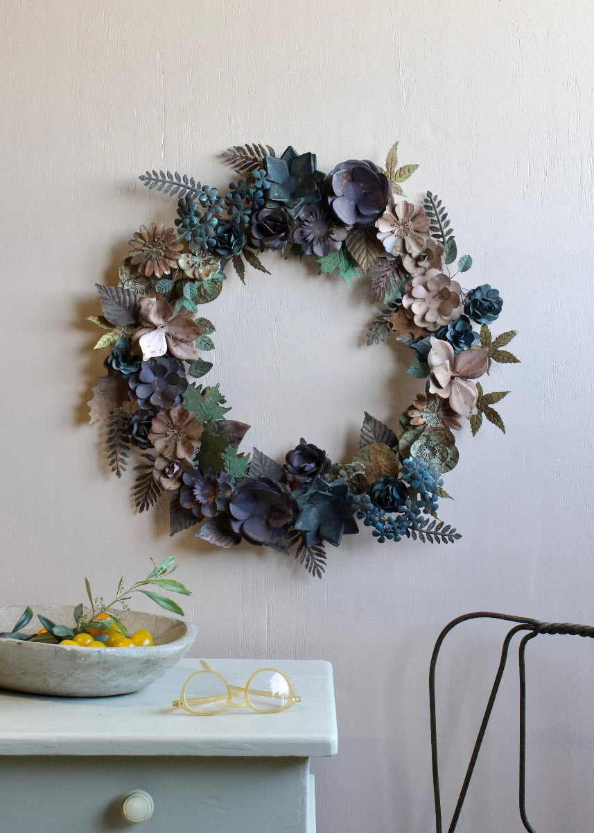 Leaves & flowers wreath MA3001
