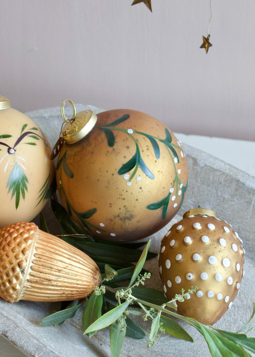 Oeuf de Noël or mat WEL162