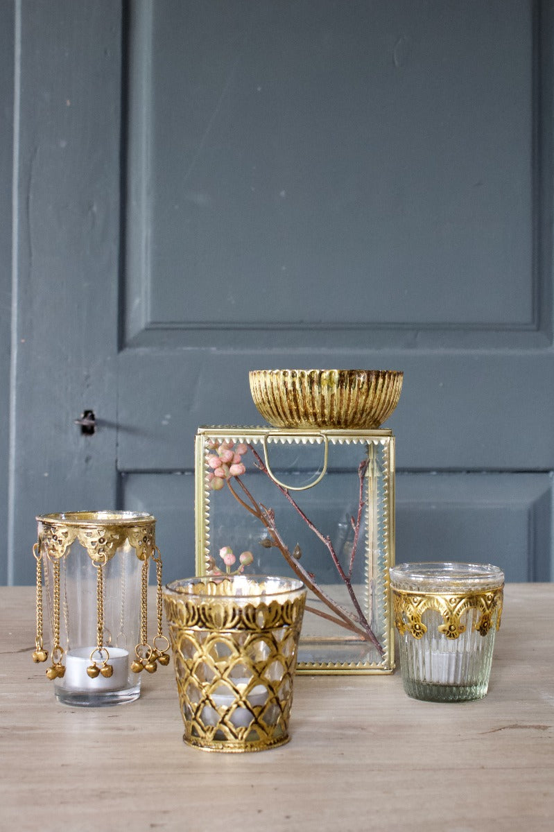 Tealightholder transparent glass WEL120