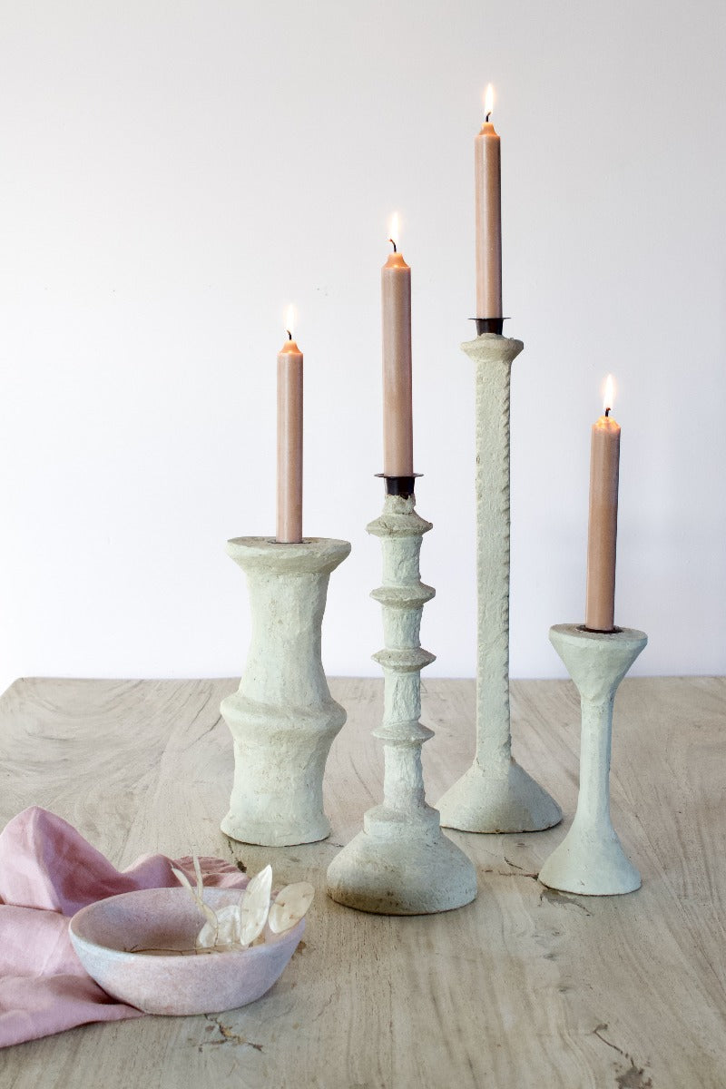 Candleholder paper mache E042
