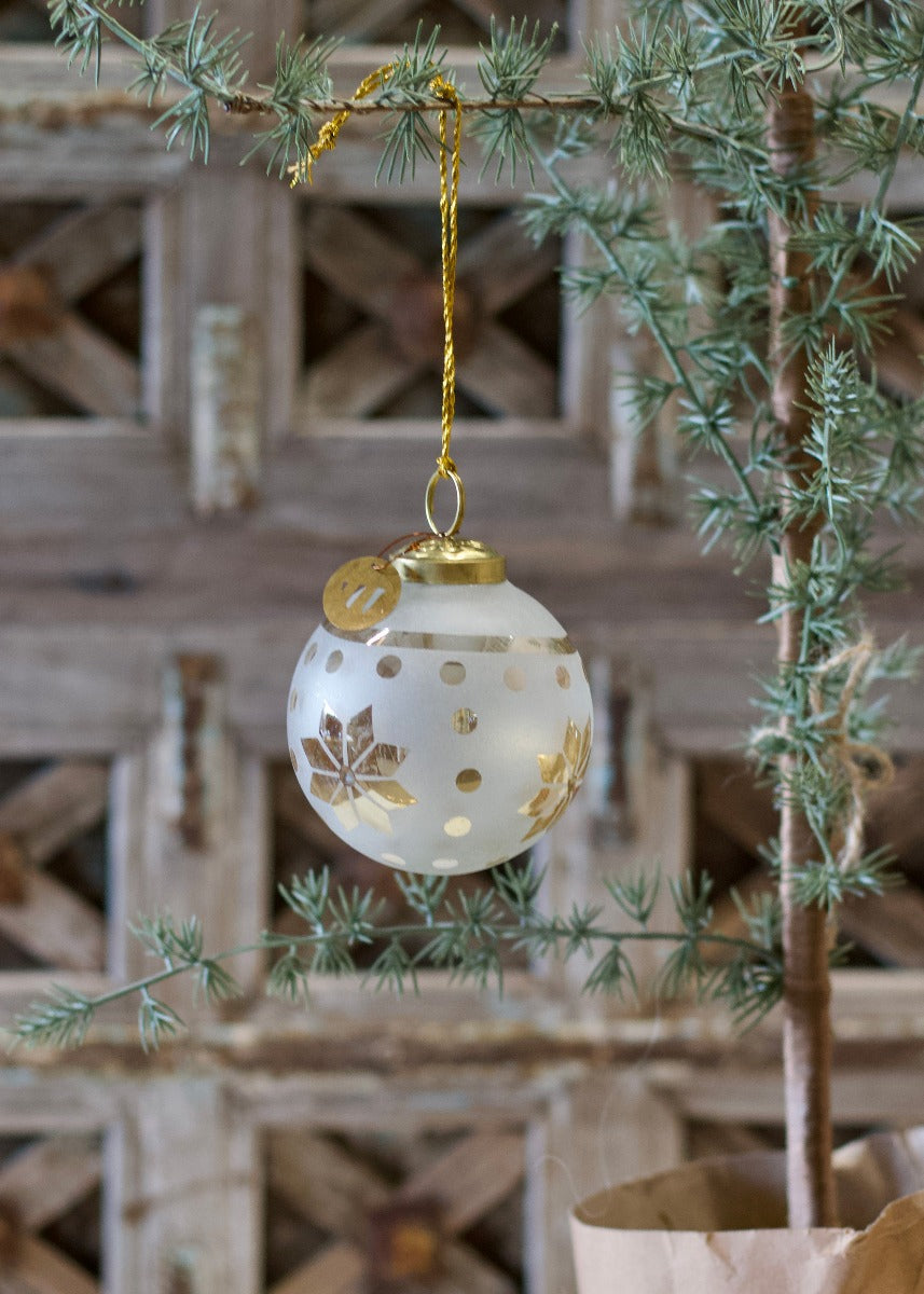 Christmas ball frosted design WEL167