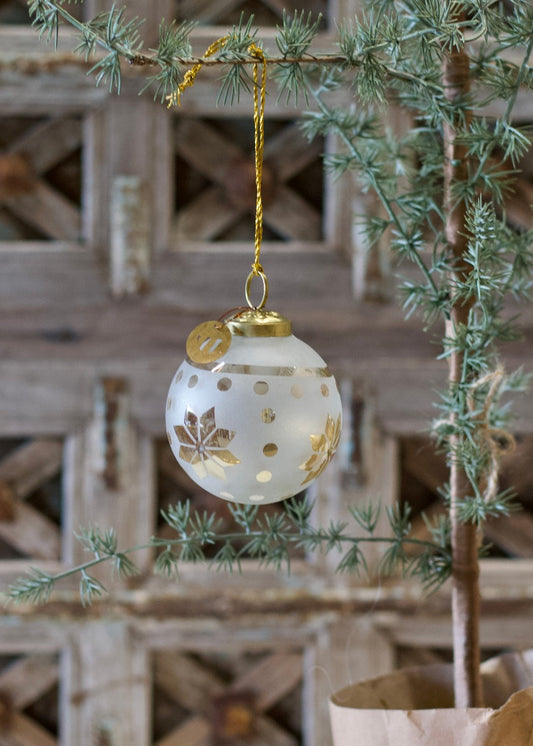Christmas ball frosted design WEL167