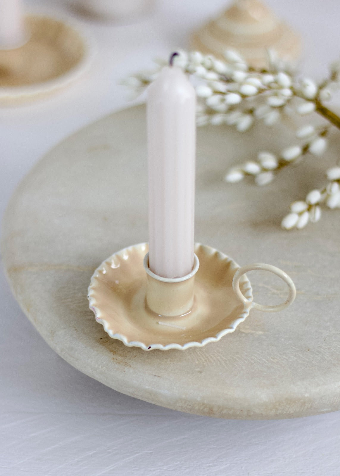 Bougeoir jolie beige DG12