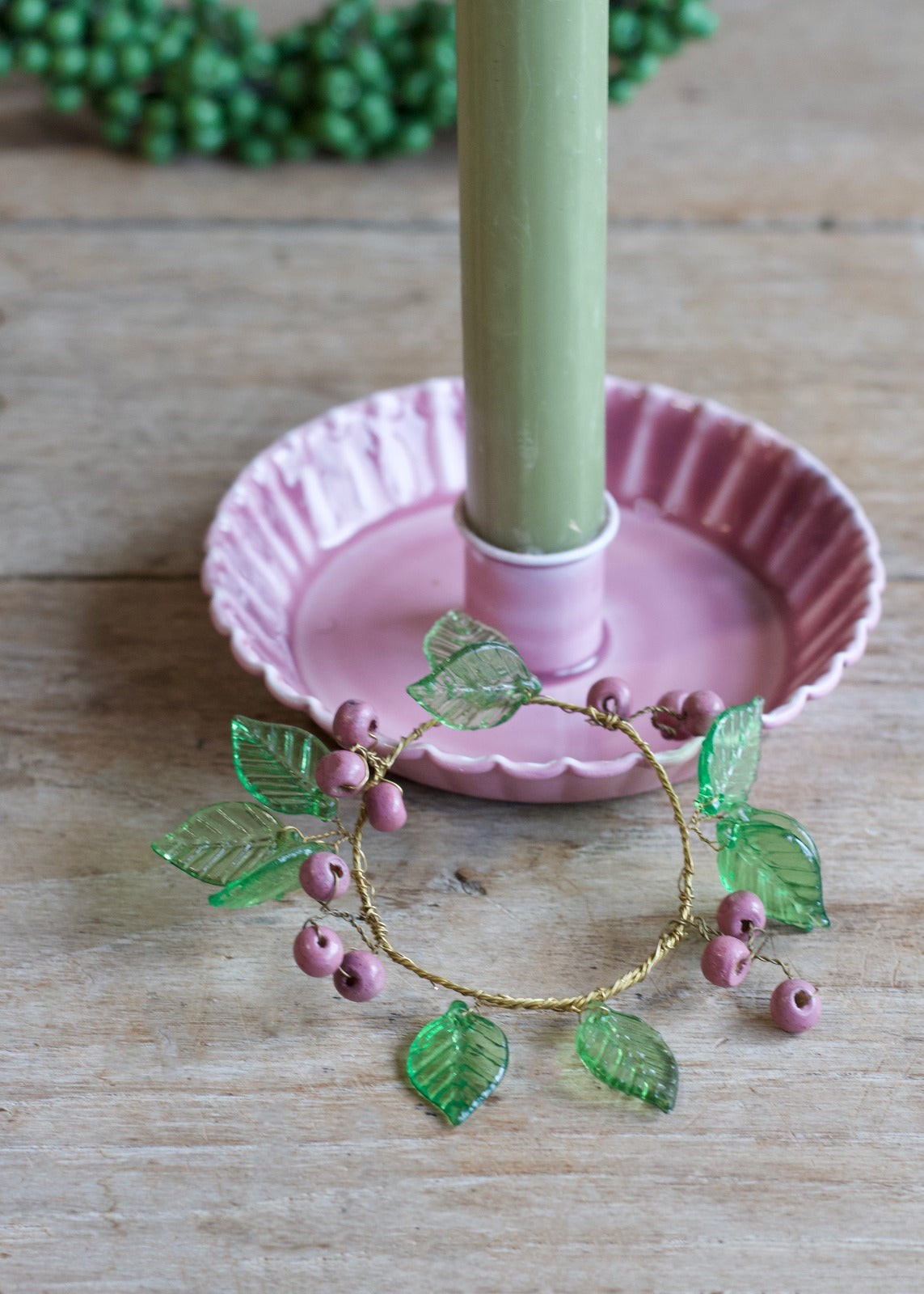 Purple berry napkin ring TI2400012