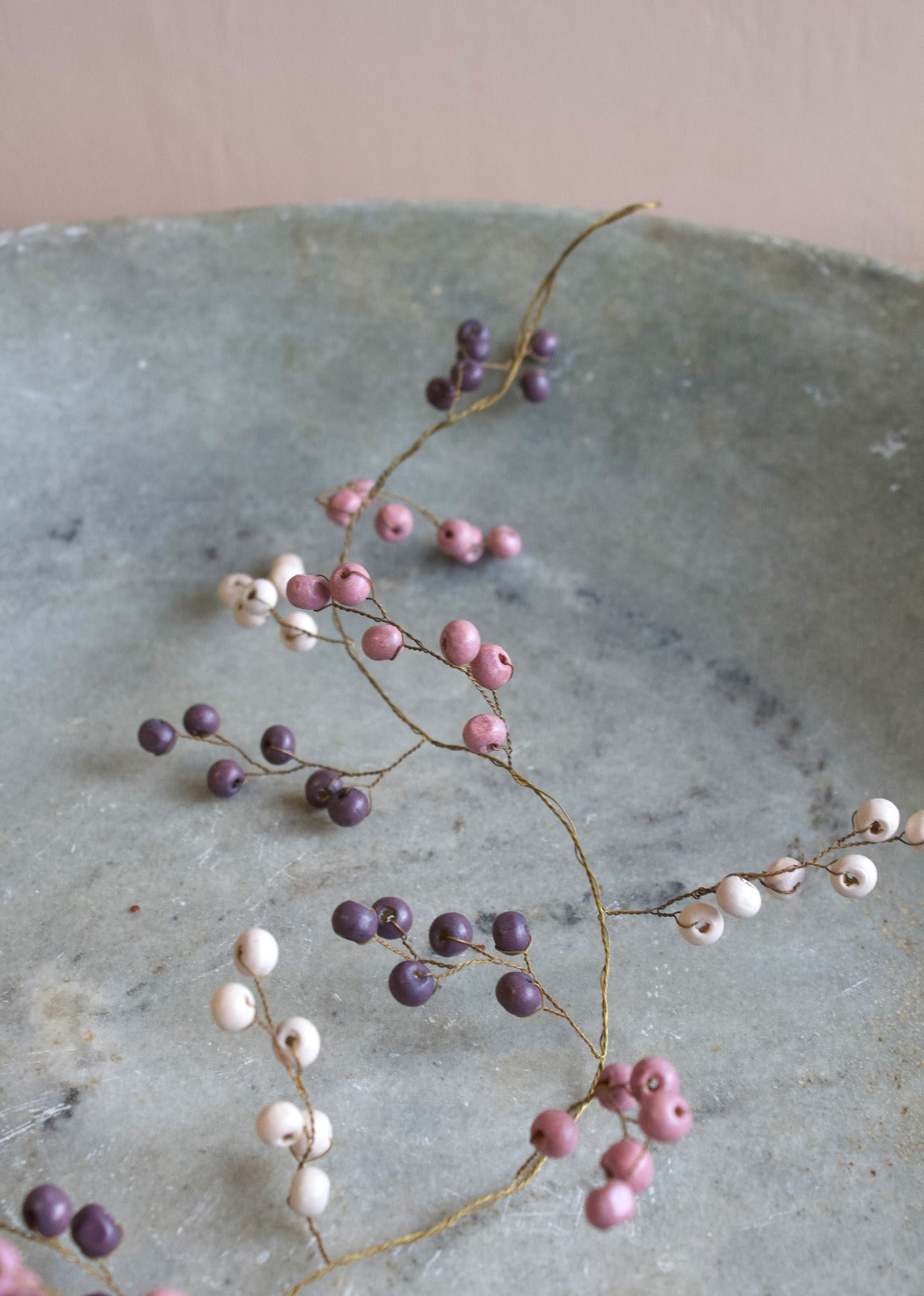 Guirlande de perles violettes EW-3583