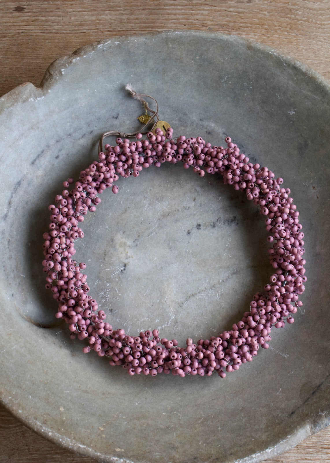 Old Pink wreath TI0323