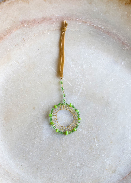 Couronne en verre vert WD10