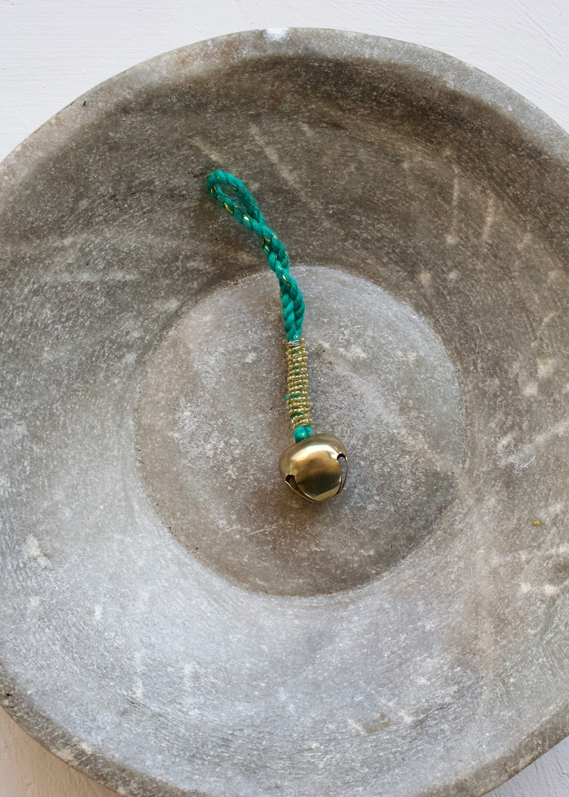 Ornement de cloche robe verte BE004