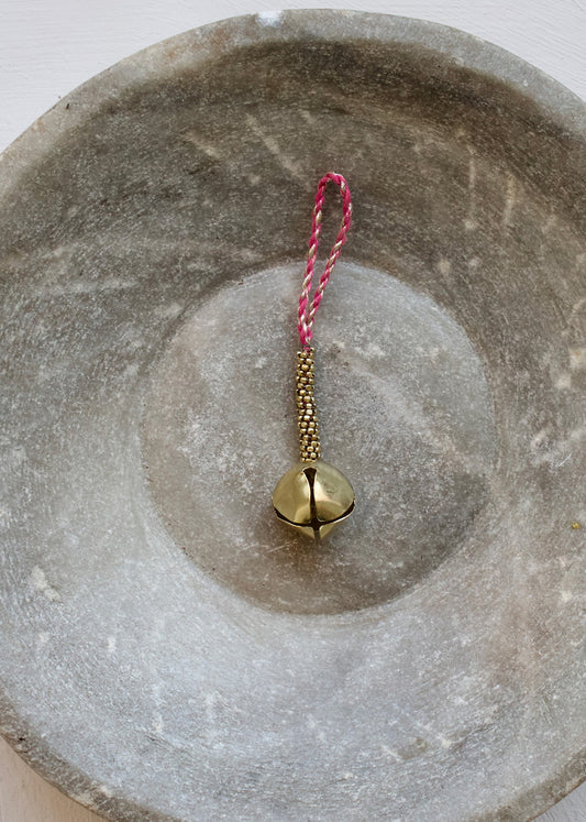 Bell ornament brass beads BE002