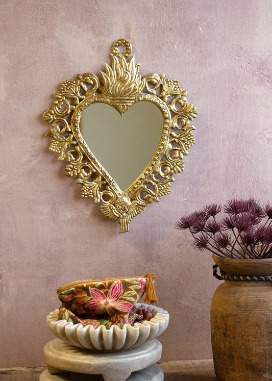 flame heart Mirror NAW20256