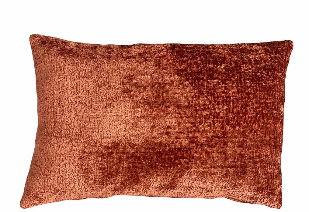 Chenille cushion cover chestnut 303 SYM22