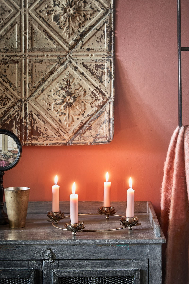 Candle holder flowers EW-5546