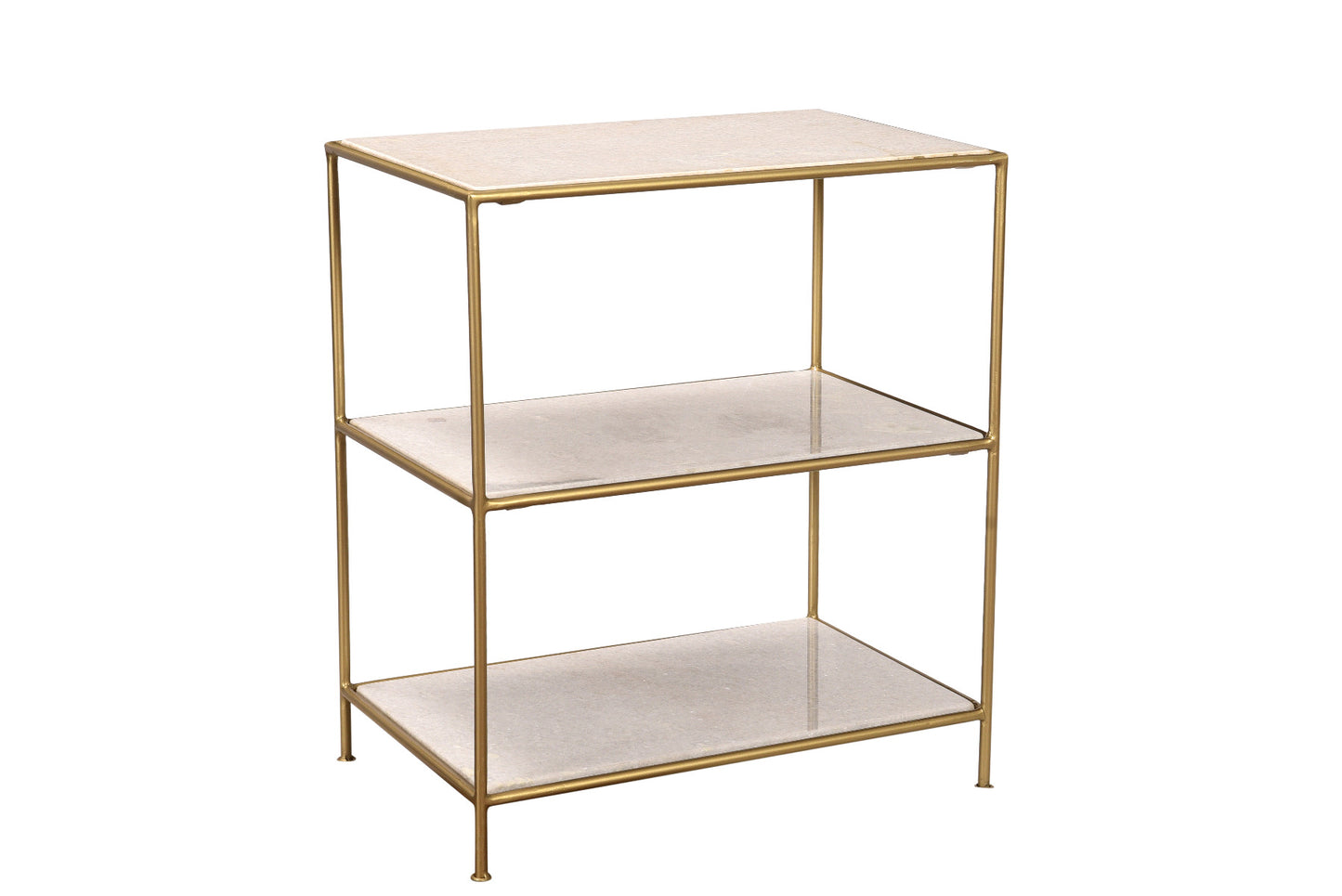 Marble shelfs in metal frame E064