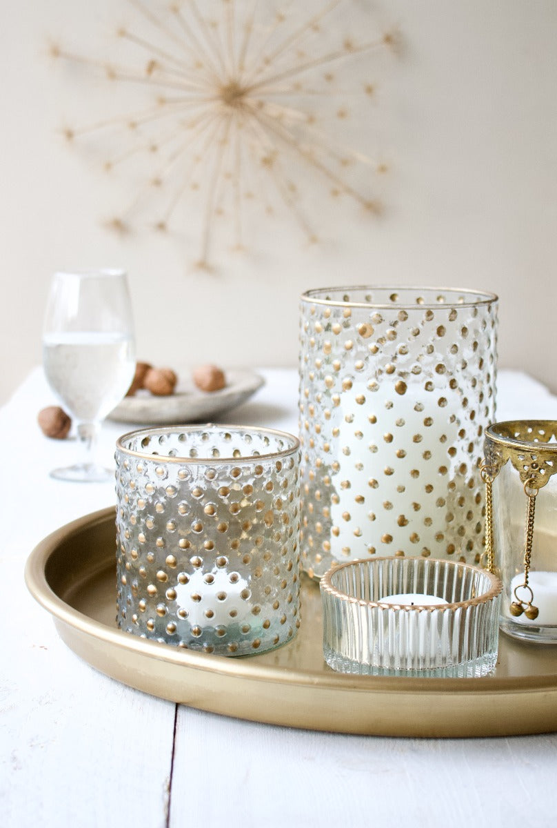 Tealight dot gold L WEL115
