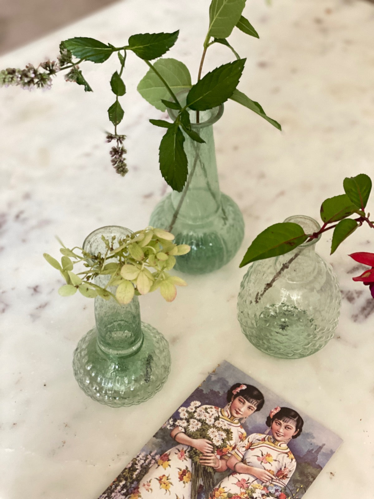 Green vase WEL228