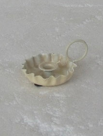 Bougeoir conique beige DG08