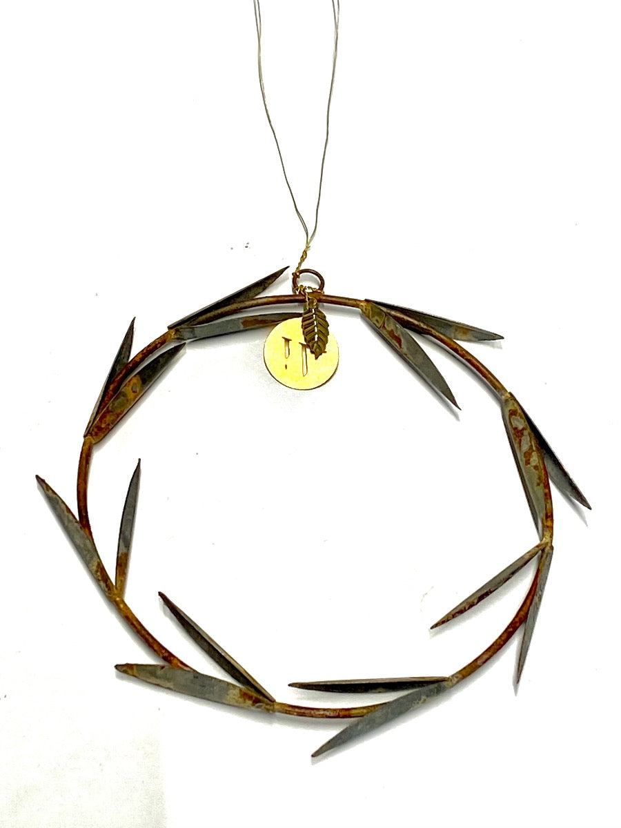 Wreath of leaves in zinc EW-5307zi