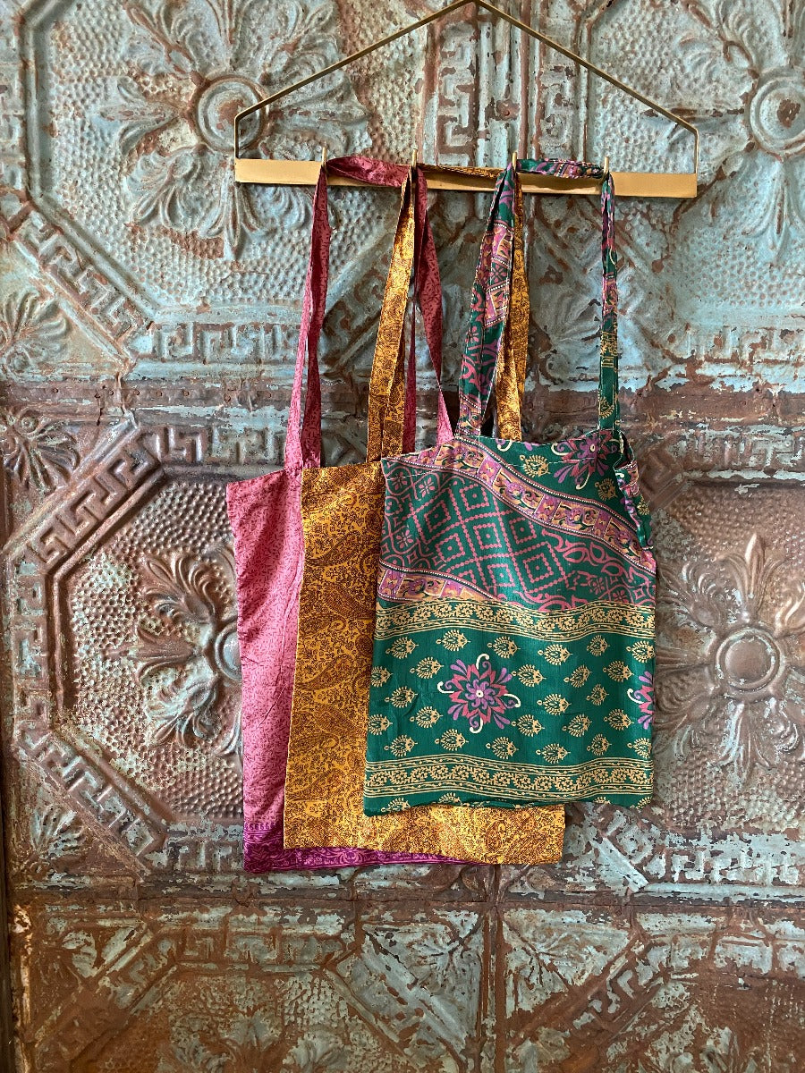 Sacs en soie recyclée mélangés