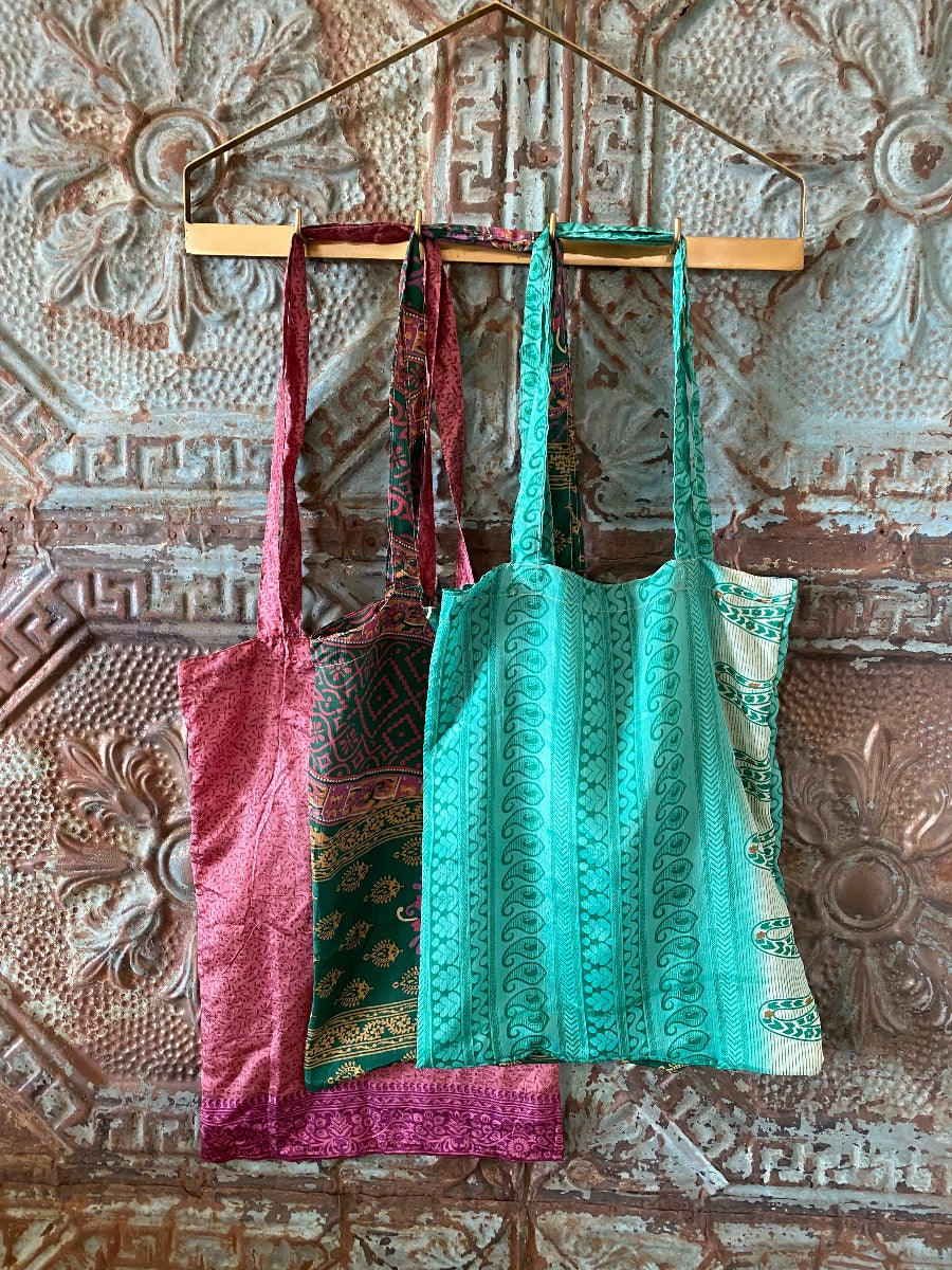 Sacs en soie recyclée mélangés