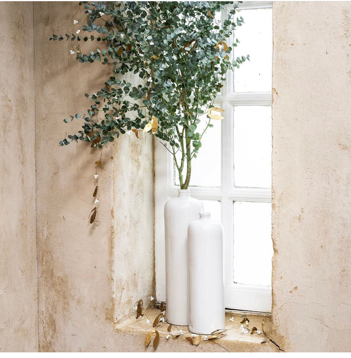Mistletoe garland brass EW-5602