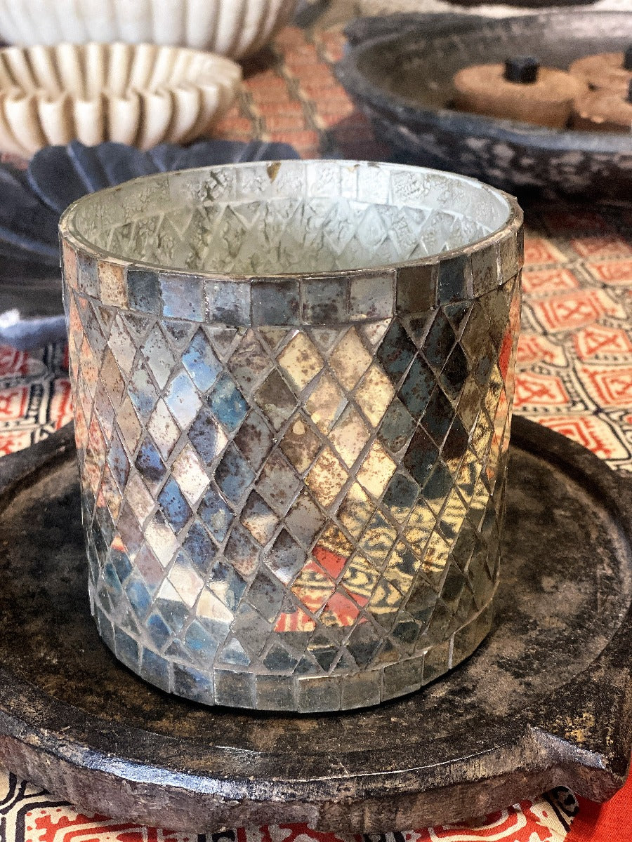 Tealight Mosaic Antique WEL208
