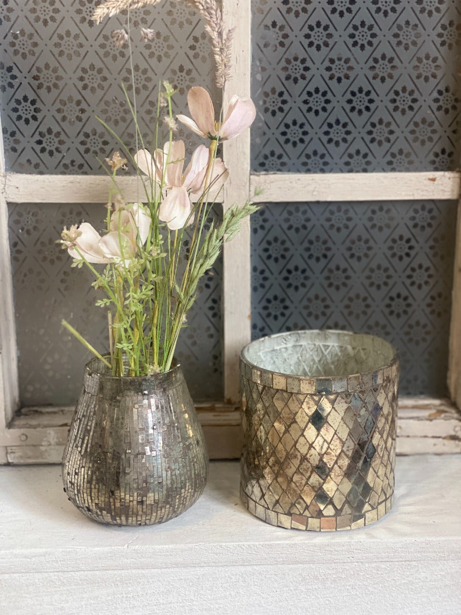 Tealight Mosaic Antique WEL208
